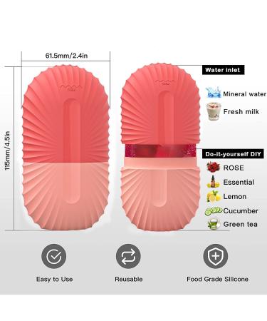 GISUREY Ice Face Roller - De-Puff Eye Bags & Reduce Migraine Pain | Reusable Silicone Skin Care Tool (Pink - Buy Online on GoSupps.com