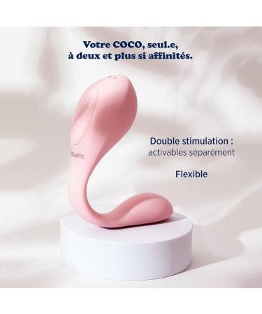 Buy Coco Massage Device for Women - Flexible Dual Stimulation with 10 Vibration Modes - Blue - Buy Online on GoSupps.com