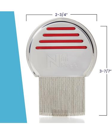 Meticulice Gotcha! Terminator Head Lice & Nit Comb - Effective Stainless Steel Solution for Eliminating Lice & Nits Internationally - Buy Online on GoSupps.com