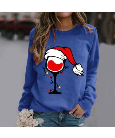 Shop Women's 3D Plush Christmas Sweater Stylish Shoulder-Free Long Sleeve Sweatshirt for Winter | Black & Blue | Perfect Holiday Gift - Buy Online on GoSupps.com