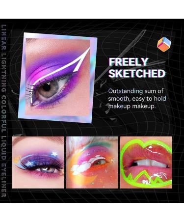 Mysense UV Matte Liquid Eyeliner Red Eyeliner Neon Nice Colour Eye Liner Waterproof & Smudgeproof Fluorescent Body Face Paint Makeup for Daily Wear and Halloween Christmas 05 - Buy Online on GoSupps.com