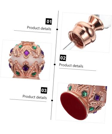 Ipetboom Essential Oil Bottle Nail Growth Oil Glass Carafe Diamonds Embedded Bottle Spice Dispenser Essential Oils for Diffusers Aromatherapy Alloy Travel Perfume Spray Bottle 15 ml Golden - Buy Online on GoSupps.com