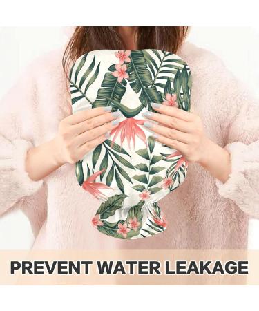 Naanle Tropical Flower Palm Hot Water Bottle 2L - Ideal for Menstrual Cramps Pain Relief & Heat Therapy - Buy Online on GoSupps.com