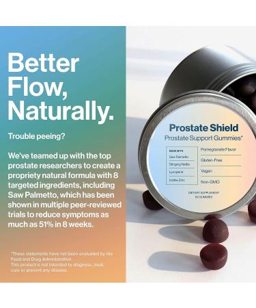 Prostate Shield Gummies - Men's Prostate Health Supplement with Saw Palmetto & Lycopene - Buy Online on GoSupps.com