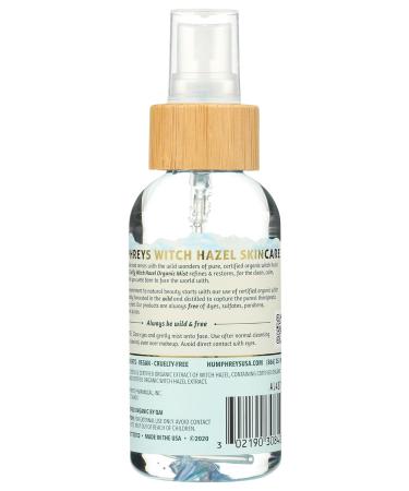 Humphreys Witch Hazel Organic Facial Mist Vegan USDA Certified Organic Paraben & Sulfate Free Cruelty Free 3 Fluid Ounce (Pack of 6) - Buy Online on GoSupps.com