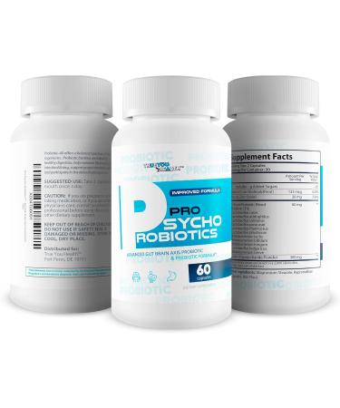 Pro Psycho Probiotics - Our Best Mood Supplement & Gut Brain Axis Supplement - Happy Brain Probiotics with Vitamin D - Happy Mood Pills for Women Men Psychobiotics Probiotic Mental Health Supplements - Buy Online on GoSupps.com