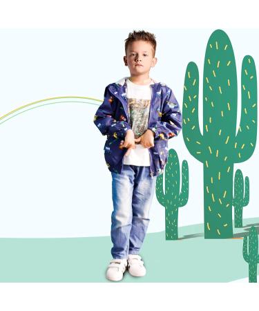 JinBei Toddler Kids Hooded Jacket 1-7 Years | Waterproof Windbreaker Coat for Boys | Sunscreen Outwear Raincoat with Cartoon Design | Lightweight and Thin 140 Voiture - Buy Online on GoSupps.com
