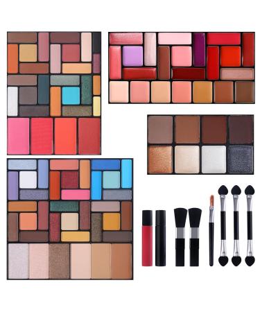 CHARMCODE All-in-One Professional Makeup Gift Kit for Women - 54 Eyeshadows Blush Highlighter Brushes & More - Perfect Christmas Gift - Buy Online on GoSupps.com