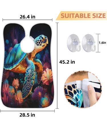 Oceanic Sea Beard Bib Apron | Beard Hair Catcher for Men | Ideal Father's Day & Christmas Gift for Dad & Husband | Includes 2 Suction Cups - Buy Online on GoSupps.com