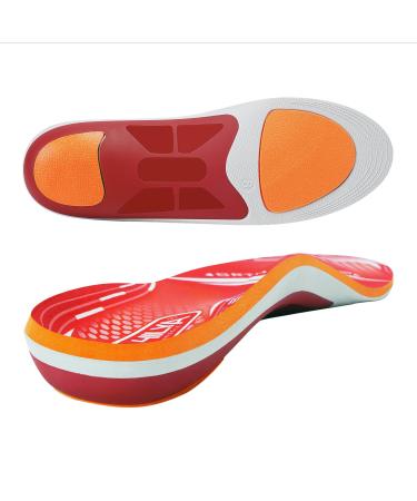 220lbs+ Arch Support Insert Plantar Fasciitis Relief Foot Pain Orthotics Insole Men Women Shoe Inserts for Standing All Day Work Boot Comfort Cushion Insole for Flat Feet Heel Spur 290MM MEN (10-10 1/2)|WOMEN (12-12 1/2)--290MM Yunshan Red