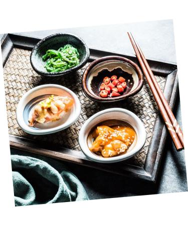 Zerodeko 4pcs Ceramic Side Dish Sauce Plate Condiment Dish Soy Sauce Small Saucer Dipping Bowl Fruit Salad Bowls Japanese Snack Fruit Snack Ice Food Container Household Ceramics Pickles - Buy Online on GoSupps.com