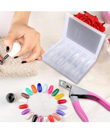 131 Piece Nail Tips Clip and Dual Nail Forms Set with Quick Building Nail Clip Extension Clamp - UV Acrylic Clear Nail Molds and Clipper Trimmer Included - Buy Online on GoSupps.com