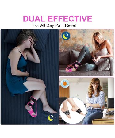 Plantarelief Plantar Fasciitis Night Splint - Ultimate Support for Plantar Fasciitis Relief & Achilles Tendon Pain - Comfort for Men & Women - Pink - Buy Online on GoSupps.com