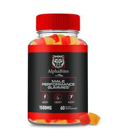 Alpha Bites Gummies AlphaBites Advanced Formula Max Performance Gummies All Natural Supplement Extra Strength Alpha Bites Muscle Growth and Overall Health Support Alpha Bites Reviews (60 Gummies)