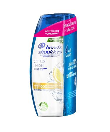 Head & Shoulders Citrus Fresh Anti-Dandruff Shampoo, Up to 100% Dandruff Control, Clinically Proven, Dermatologically Tested, 3x285 ml
