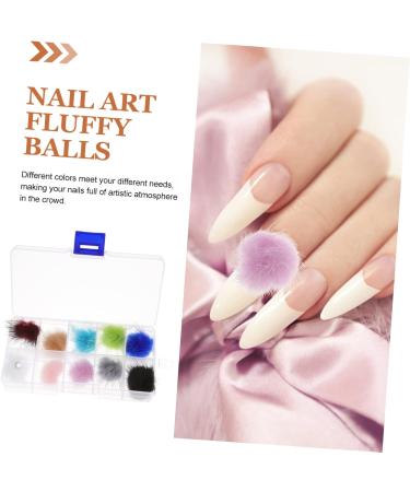 Ipetboom Nail Supplies 1 Box Nail Set Nail s Nail Stamper Nail Polish Kit Trinket Manicure Pompom Balls Nail Puff Magnet Nail Ornaments Nail Charms Nail Art Pompom Fluffy 3d Velvet - Buy Online on GoSupps.com