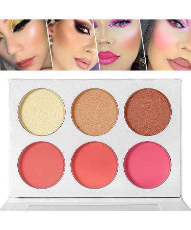 Blusher & Highlighter Palette  Blusher Illuminator Highlighter Contour Bronzer All in One Makeup Palette  Glow Blusher Bronzer Highlighter Powder Kit  High Pigmented Easy to Blend Longlasting