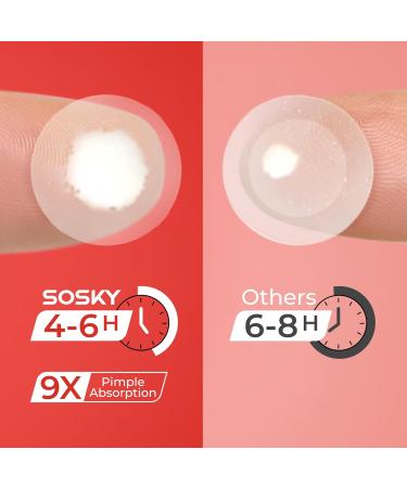 Sosky Pimple Patches - Invisible Hydrocolloid Acne Stickers with Salicylic Acid | 192 Count for Zits & Blemishes - Buy Online on GoSupps.com