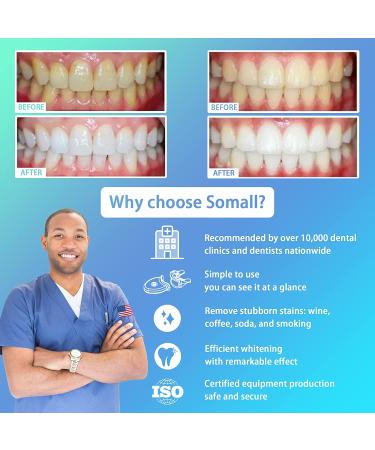 GENIUSLabs Teeth Whitening Kit with HD LED Professional Light - 3 Smart Teeth Whitening Syringes - HISMILE System - Buy Online on GoSupps.com