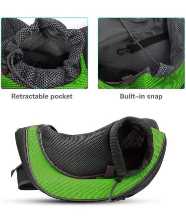 Petemoo Portable Pet Carrier - Travel Shoulder Bag for Dogs & Cats (up to 5kg) - Breathable Mesh Green - Buy Online on GoSupps.com