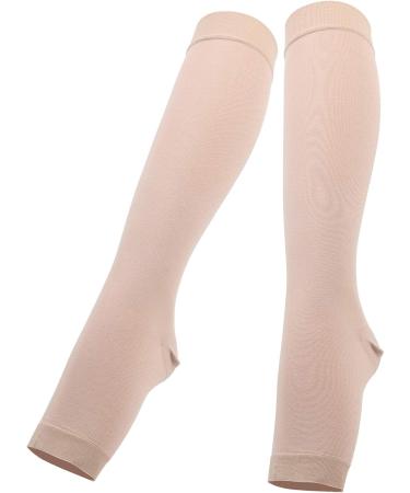 Keenso High Compression Open Toe Stockings for Varicose Veins Surgery - Mid Tube Size (S) | International Shipping Available - Buy Online on GoSupps.com