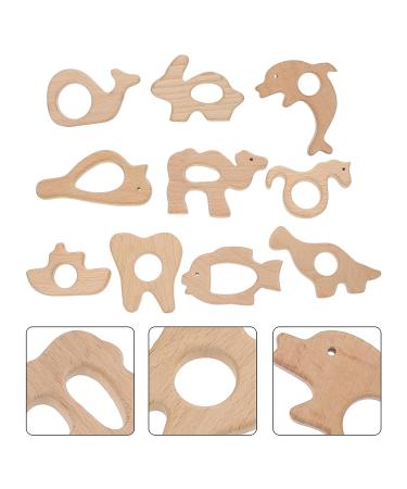 ORFOFE Baby Teether Adorable Wood-Made Animal-Design Teething Toy - Buy Online on GoSupps.com