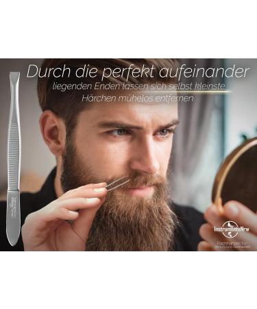 Solingen Stainless Steel Hair Plucking Tweezers - German-Made Beauty Tool for Men & Women - Perfect for Facial Hair Removal - Buy Online on GoSupps.com