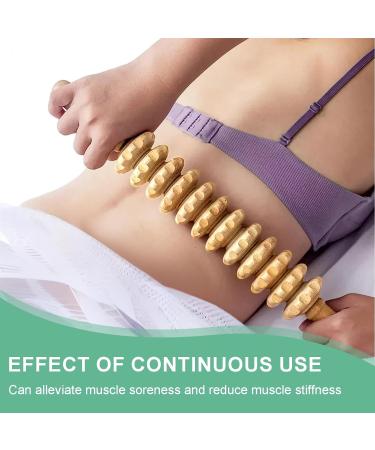 Srttr Fascienstab Wood Massage Roller - Anti-Cellulite Beech Wood Body Roller for Legs & Neck - 43 cm Fascia Relief - Buy Online on GoSupps.com