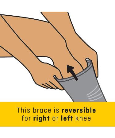 FUTURO Comfort Lift Knee Support - Gray, Large | Premium Knee Brace - Buy Online on GoSupps.com