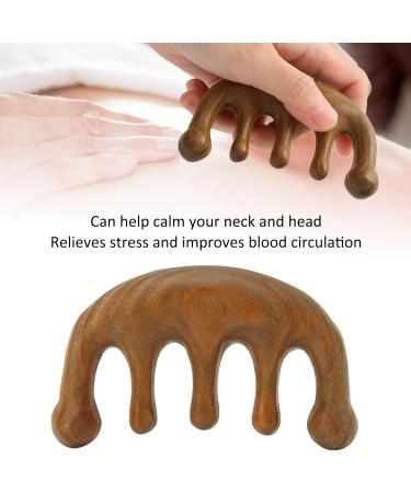 Buy Wooden Massage Comb | Sandalwood Scalp Massager for Head Neck & Shoulder Relief - Buy Online on GoSupps.com