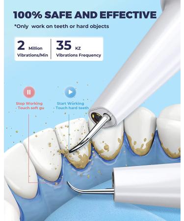 YUYUKO Dental Plaque and Tartar Remover with LED Light - 3 Cleaning Modes - Buy Online on GoSupps.com