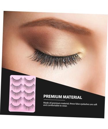 Beavorty 10 Pairs Fake eyelashes fluffy false eyelashes Natural Fake Lash Makeup Fake Eyelash eye lashes strip lashes bulk natural faux strip artificial fiber cosmetic Miss dense - Buy Online on GoSupps.com