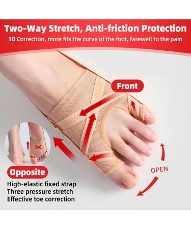XTOERBUY Bunion Corrector Big Toe Straightener Adjustable Hallux Valgus Correction Protector Little Toe Pain Relief Bunion Splint with Non-slip Strap for Day Night Support - for Women & Men (L) - Buy Online on GoSupps.com