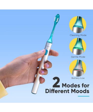 Soocas Spark Portable Electric Toothbrush - Silver | Compact Design, Powerful, Smart Timer, USB-C Rechargeable, Travel Case included - Buy Online on GoSupps.com