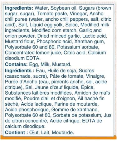 Hellmann's Ancho Chipotle Sauce Gluten Free and Kosher 3.78L Jug - Buy Online on GoSupps.com