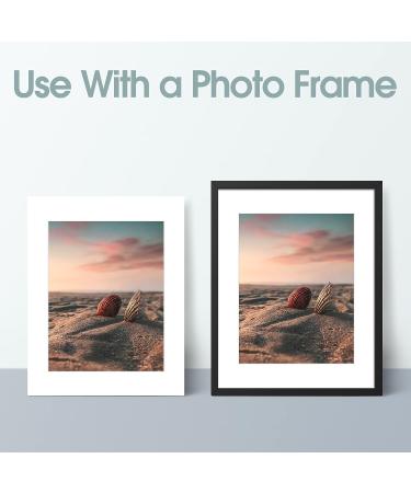 Golden State Art 11x14 White Pre-Cut Picture Mat for 8.5x11 Photo - Acid Free, Bevel Cut (10 Pack) - Buy Online on GoSupps.com