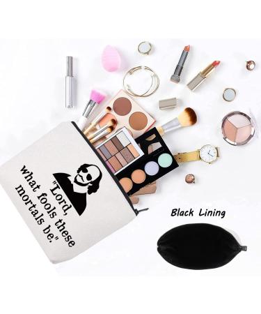 Levlo Funny Shakespeare Cosmetic Bag - Perfect Gift for Shakespeare Fans | Makeup Zip Pocket for Women & Girls - Buy Online on GoSupps.com