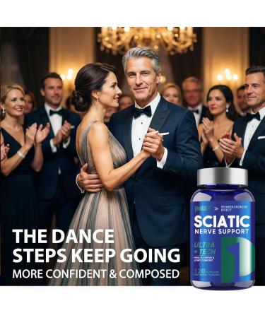 obnobm Sciatic Nerve Support Supplement 120 Capsules with Vitamin Proprietary Blend 800mg & Magnesium Nutritional Support for Nerve Discomfort in Hands Legs HIPS & Feet - Buy Online on GoSupps.com