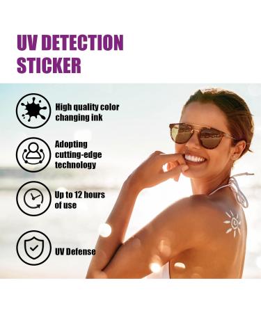 Sunscreen Indicator Sticker Color Changing Ultraviolet Detection Sticker 120 Pieces for Outdoor Activities (#3) - Buy Online on GoSupps.com