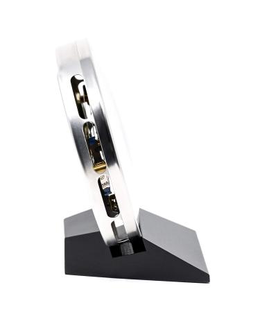 Fischer 122.01HT-06 Hygrometer & Room Thermometer - 103mm Stainless Steel Moisture Knife with Black Beech Wood Base | Made in Germany | International Shipping - Buy Online on GoSupps.com