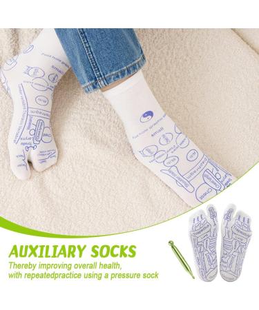 Buy MineUp Reflex Zone Massage Socks - Acupressure Foot Socks for Reflexology (Size 35-39) - Cotton Pressure Point Relief - International Shipping Available - Buy Online on GoSupps.com