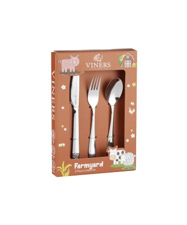 Viners Farmyard 3 Pce Kids Cutlery Set