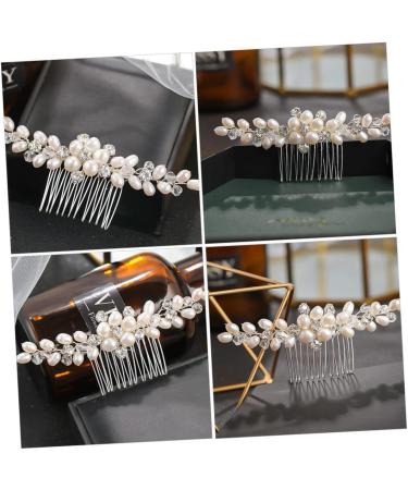 FRCOLOR Rhinestone Bridal Comb Bride Headpieces for Wedding Hair Teasing Comb Floral Headpiece Bridal Hair Combs Wedding Hair Clip Rhinestone Headpiece Honey Brows Accessories Crystal Abs - Buy Online on GoSupps.com