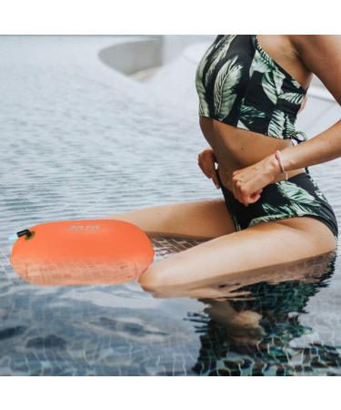 2 Pack JOTO Swim Buoy Float - Safety Float with Adjustable Belt for Open Water Swimming - Ideal for Triathletes, Kayaking, Snorkeling - Small Orange/Neon Yellow - Buy Online on GoSupps.com