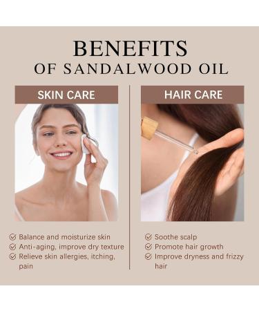 Aoruilia 10ml Sandalwood Essential Oil - 100% Pure Natural Therapeutic Grade Sandalwood Oils Aromatherapy Essential Oil for Diffuser Home Fragrance Relax Sleep Candle & Perfume Making Sandalwood 10 ml (Pack of 1) - Buy Online on GoSupps.com