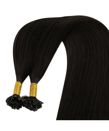 Youngsee Dark Brown 45cm Real Hair U Tip Bonding Extensions - 50g 100% Remy Keratin Hair Extensions - Buy Online on GoSupps.com