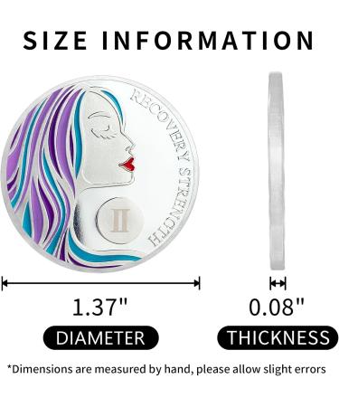 2 Year Sobriety Coin A Sober Woman AA Chips and Medallions - Sobriety Recovery Coin Sober Token | Sobriety Gifts for Celebrating Alcoholics Anonymous Recovery - Buy Online on GoSupps.com