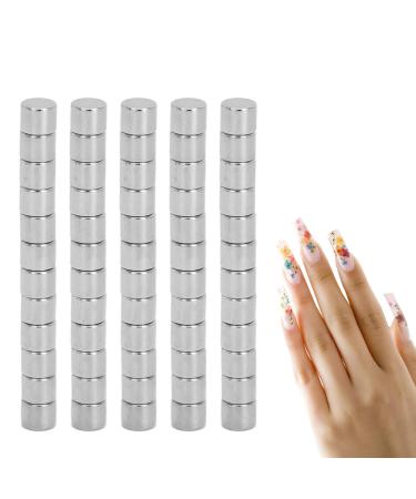 5 Sets Holographic Nail Polish Magnet Cylindrical 60pcs Magnetic Nail Art DIY Tool for Nail Salon