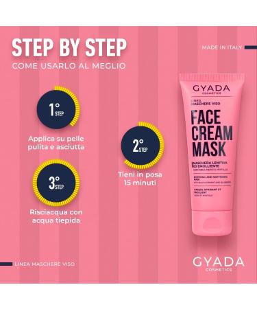  GYADA COSMETICS GYADA COSMETICS Lenitiva Ed Emollient Face Mask Improves the Appearance of Dry Delicate and Sensitive Hair Moisturising Formula Blackberry and Raspberry Oil 75 ml - Buy Online on GoSupps.com