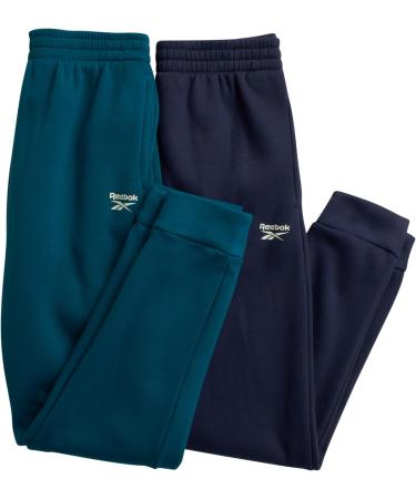 Reebok Boys' Active Joggers - 4 Pack Fleece Sweatpants (Size 4-16) Grey/Navy/Red/Teal Blue - Medium - Buy Online on GoSupps.com